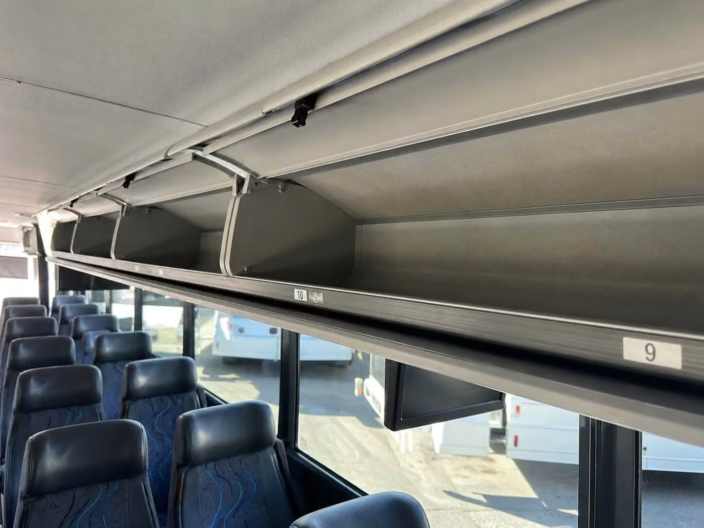 westfield 18 passenger minibus overhead storage