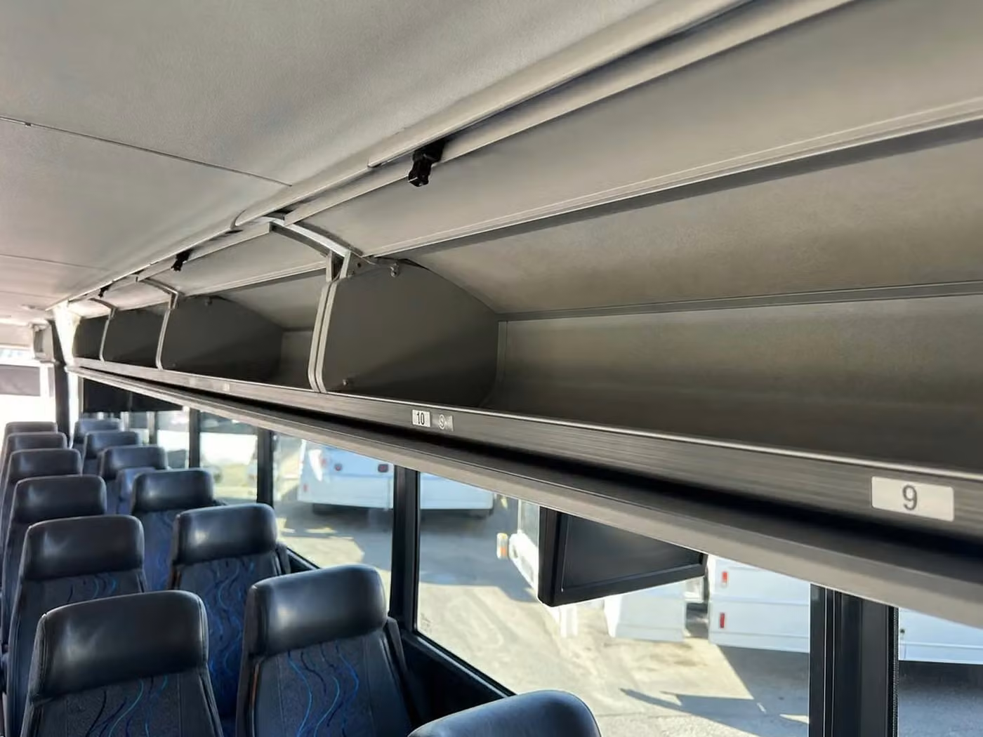 westfield 25 passenger minibus overhead storage