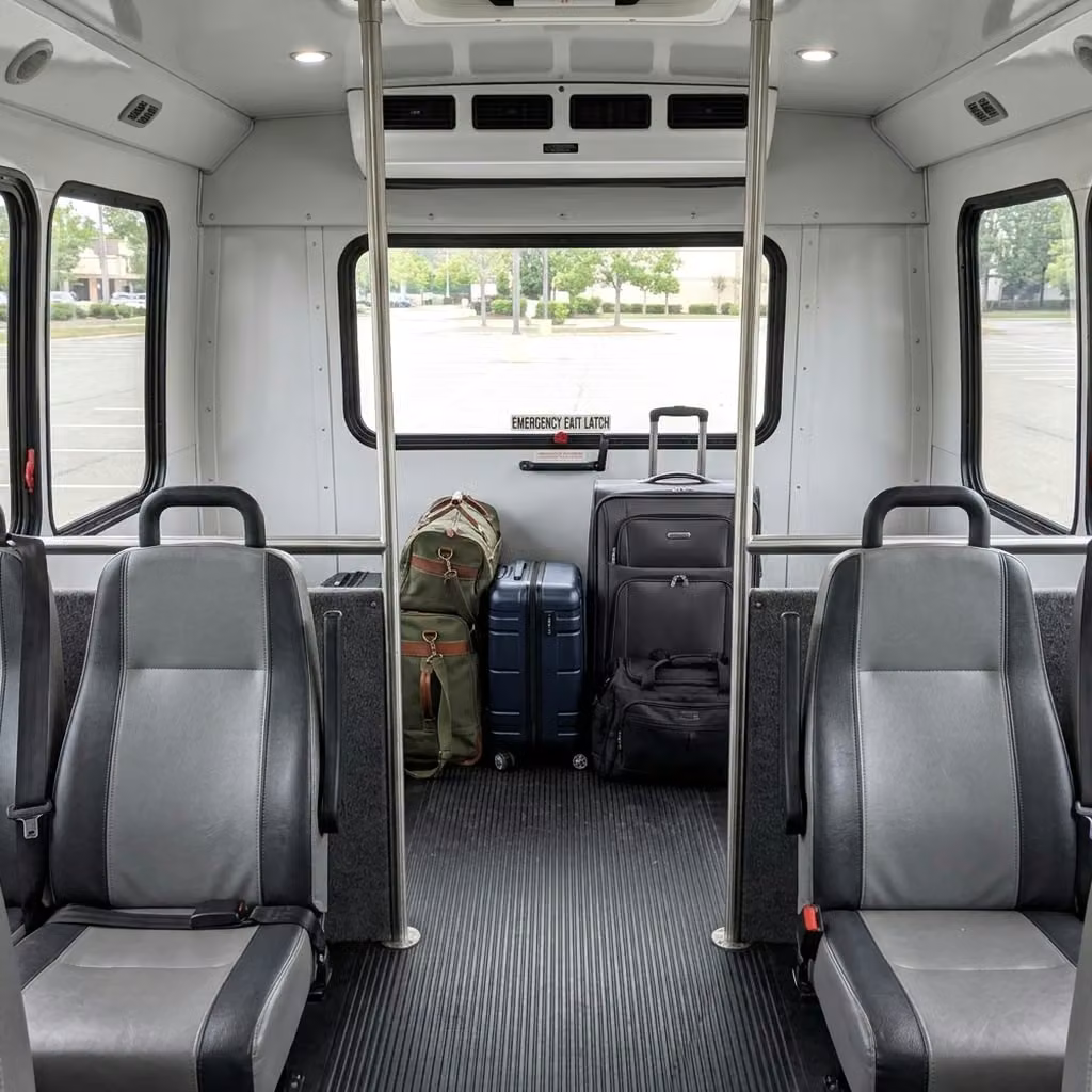 westfield 28 passenger minibus luggage area