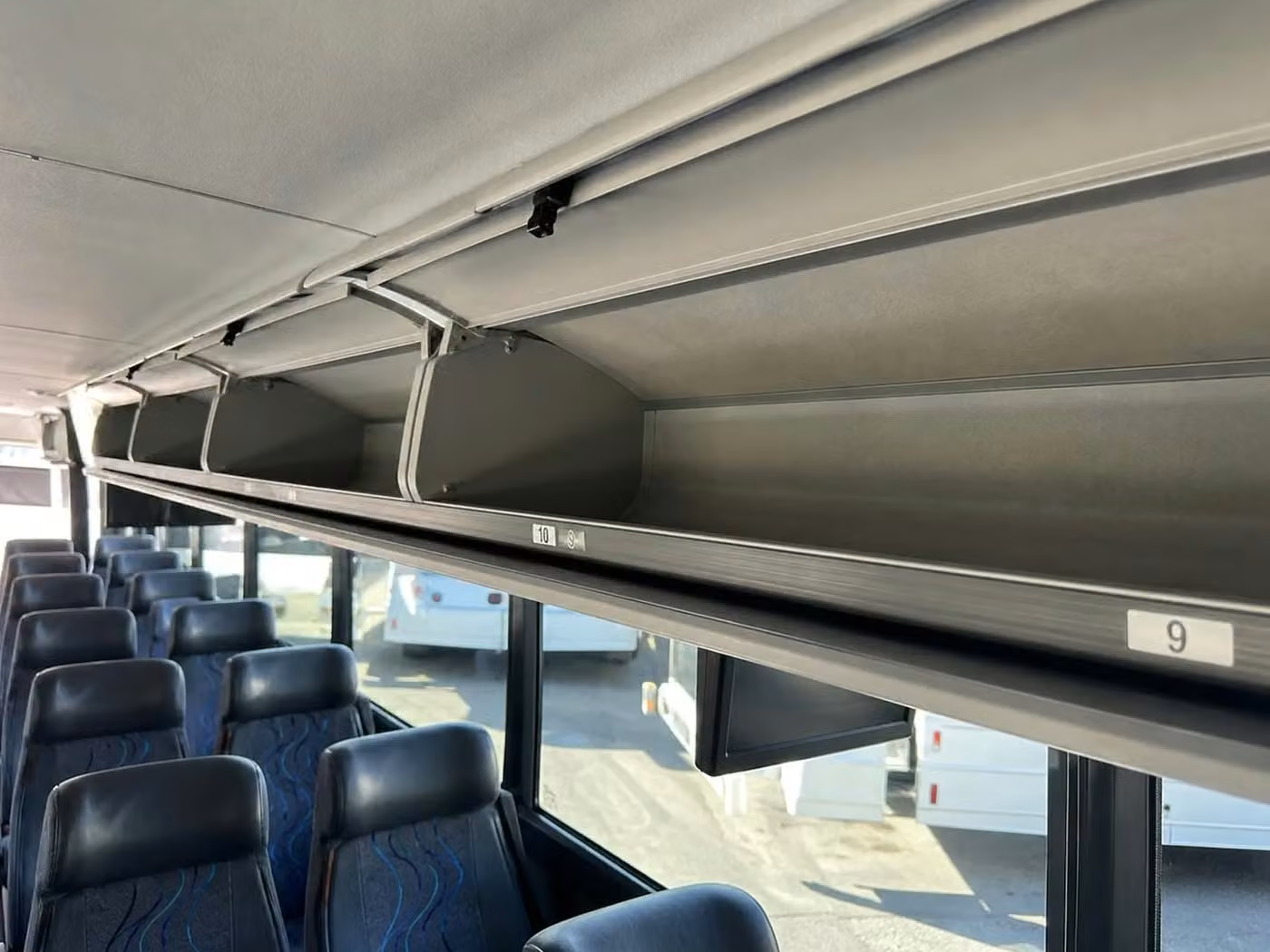 westfield 28 passenger minibus overhead storage