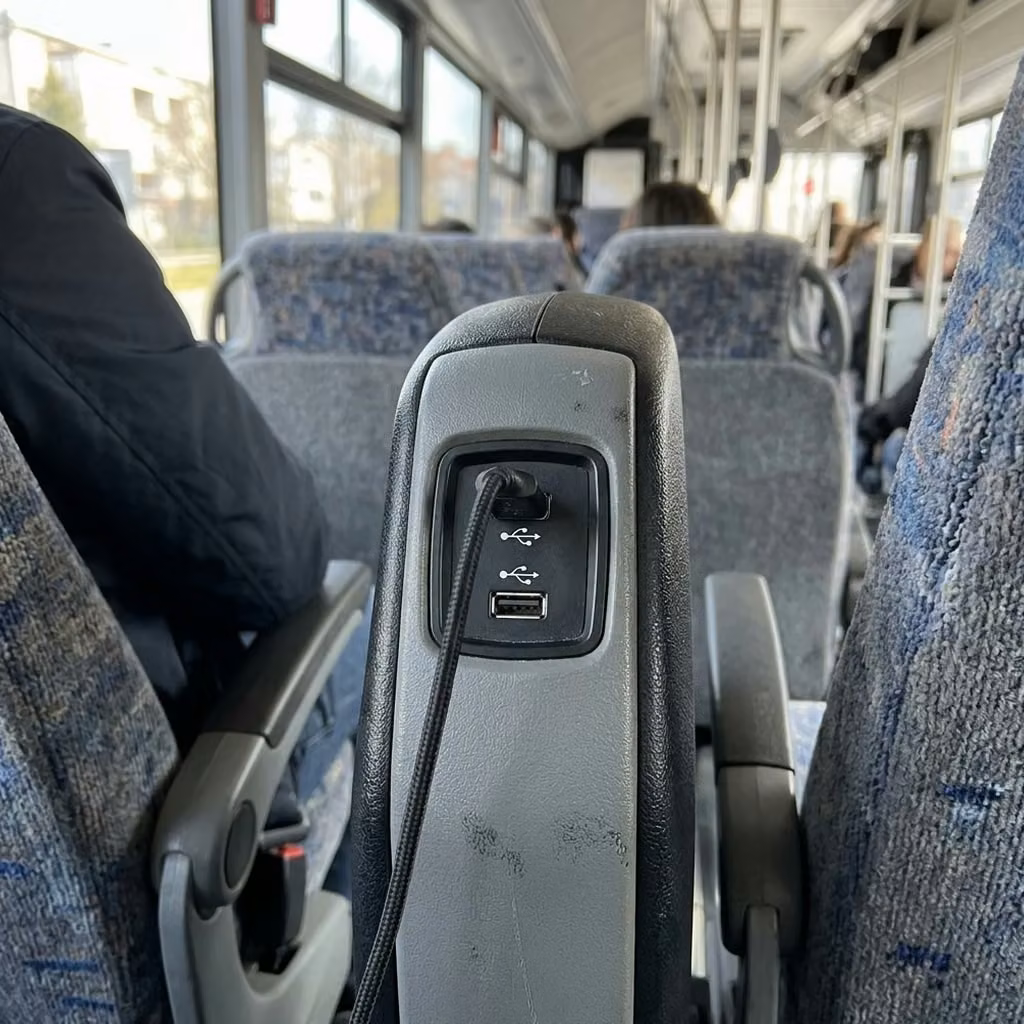 westfield 28 passenger minibus usb charging