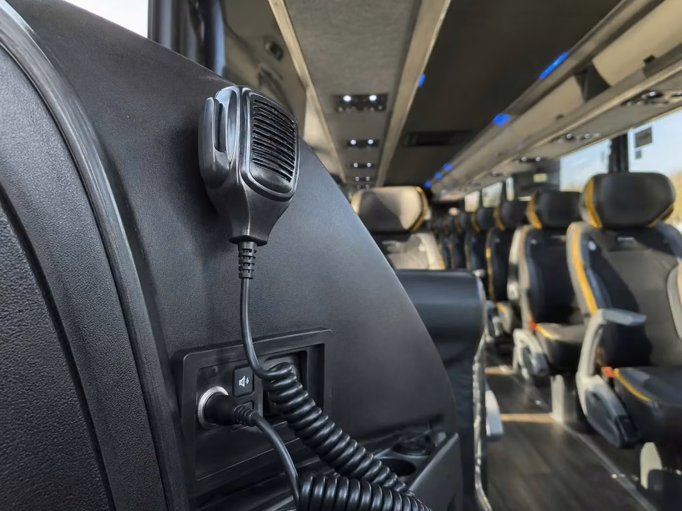 westfield 56 passenger charter bus pa system