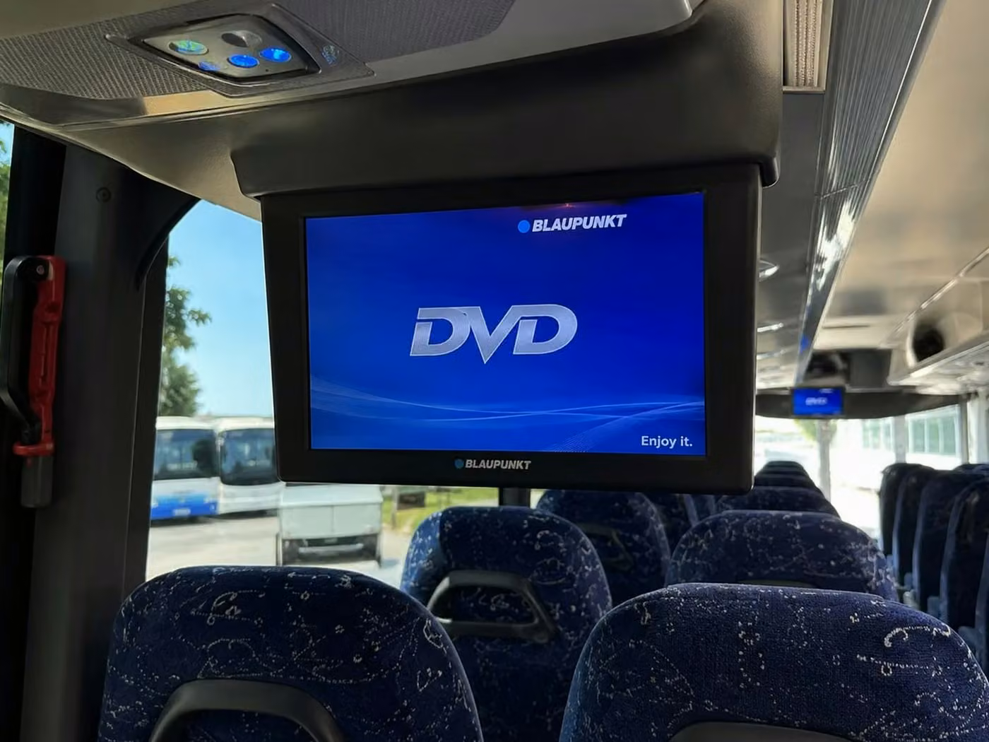westfield 56 passenger charter bus tvs