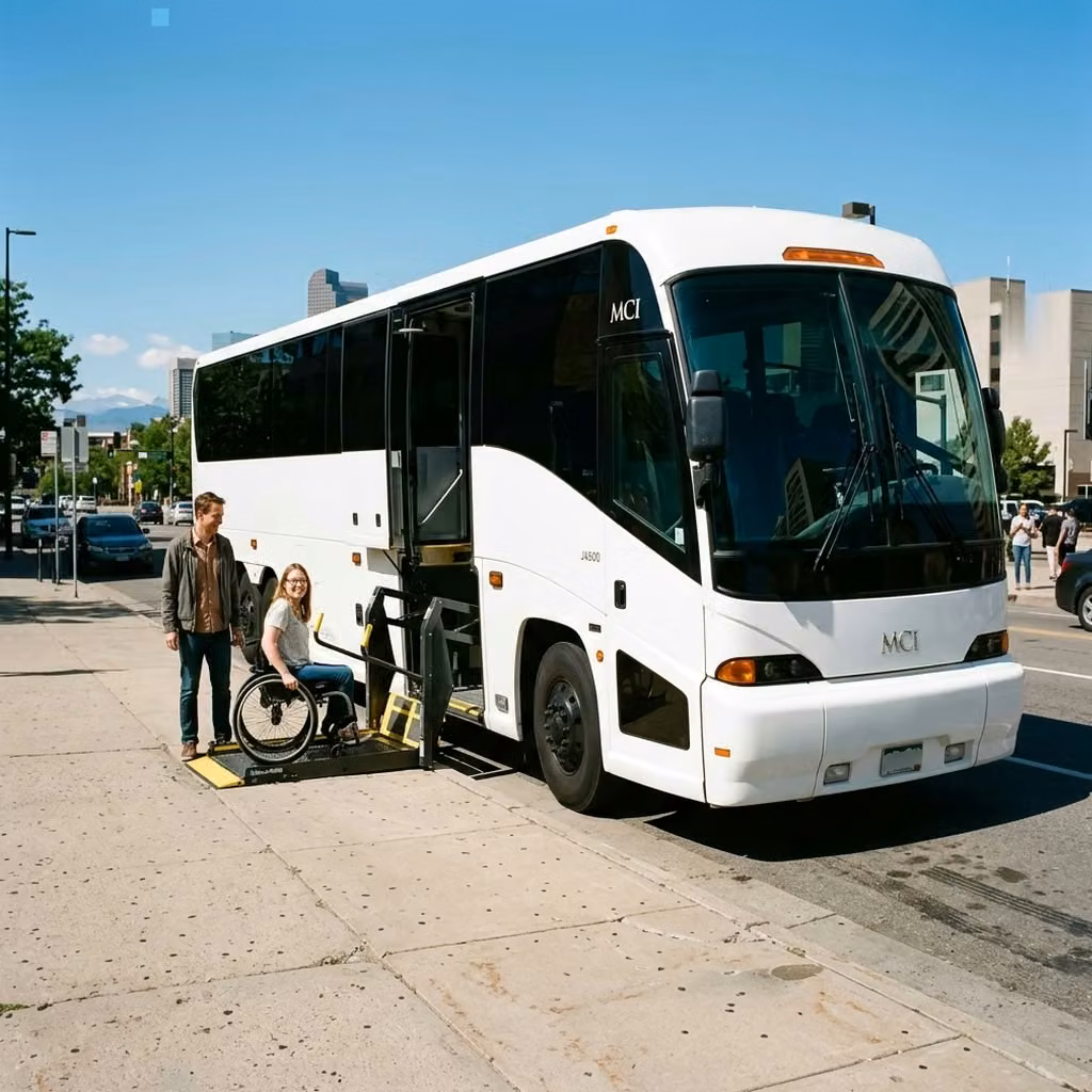 westfield 56 passenger charter bus wheelchair lift