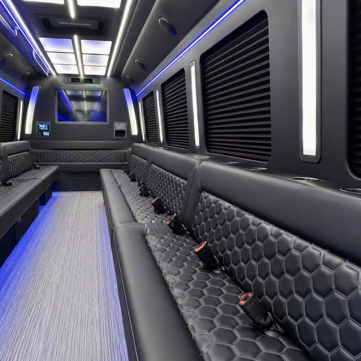 westfield party bus party lighting