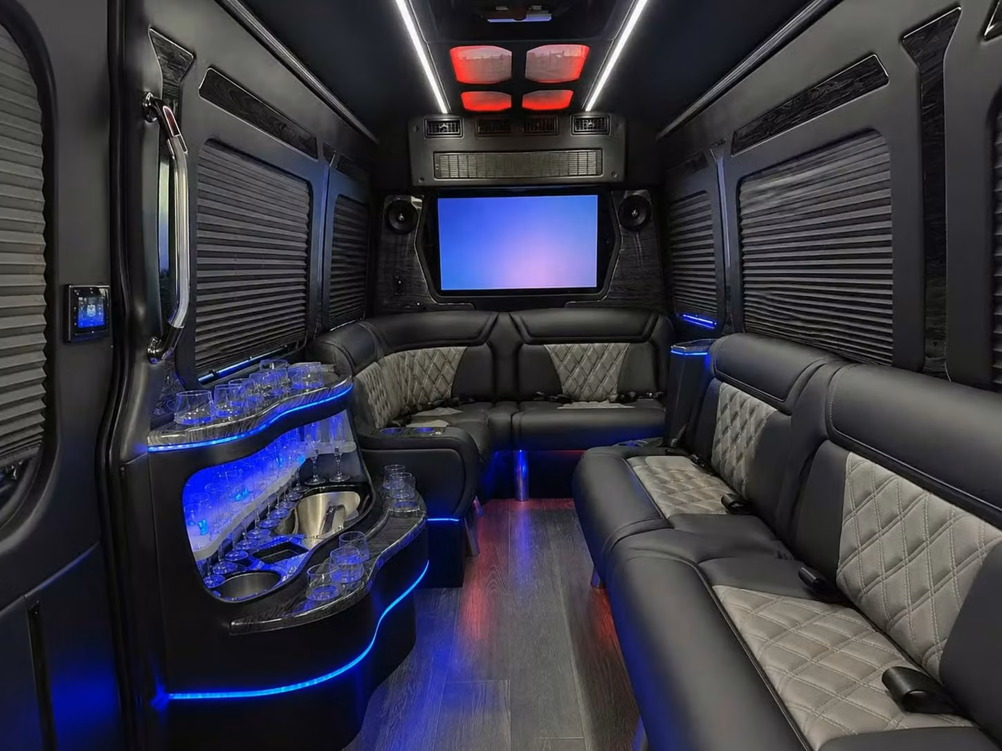 westfield private event buses with wifi led lighting sound systems and restrooms