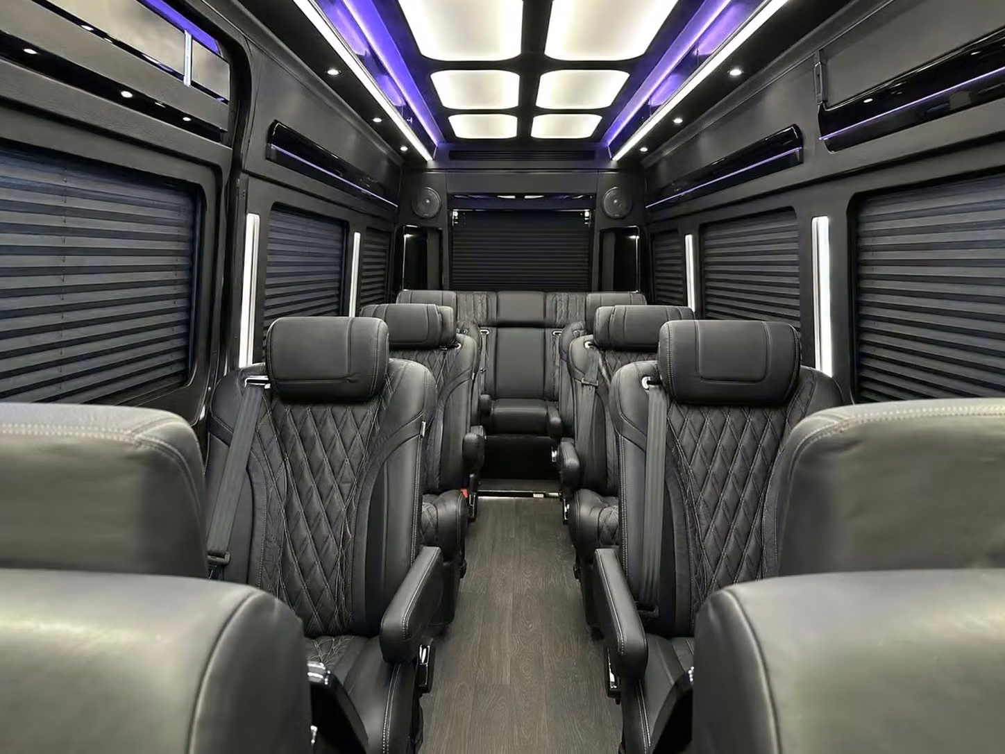 westfield sprinter van rental with driver reclining seats
