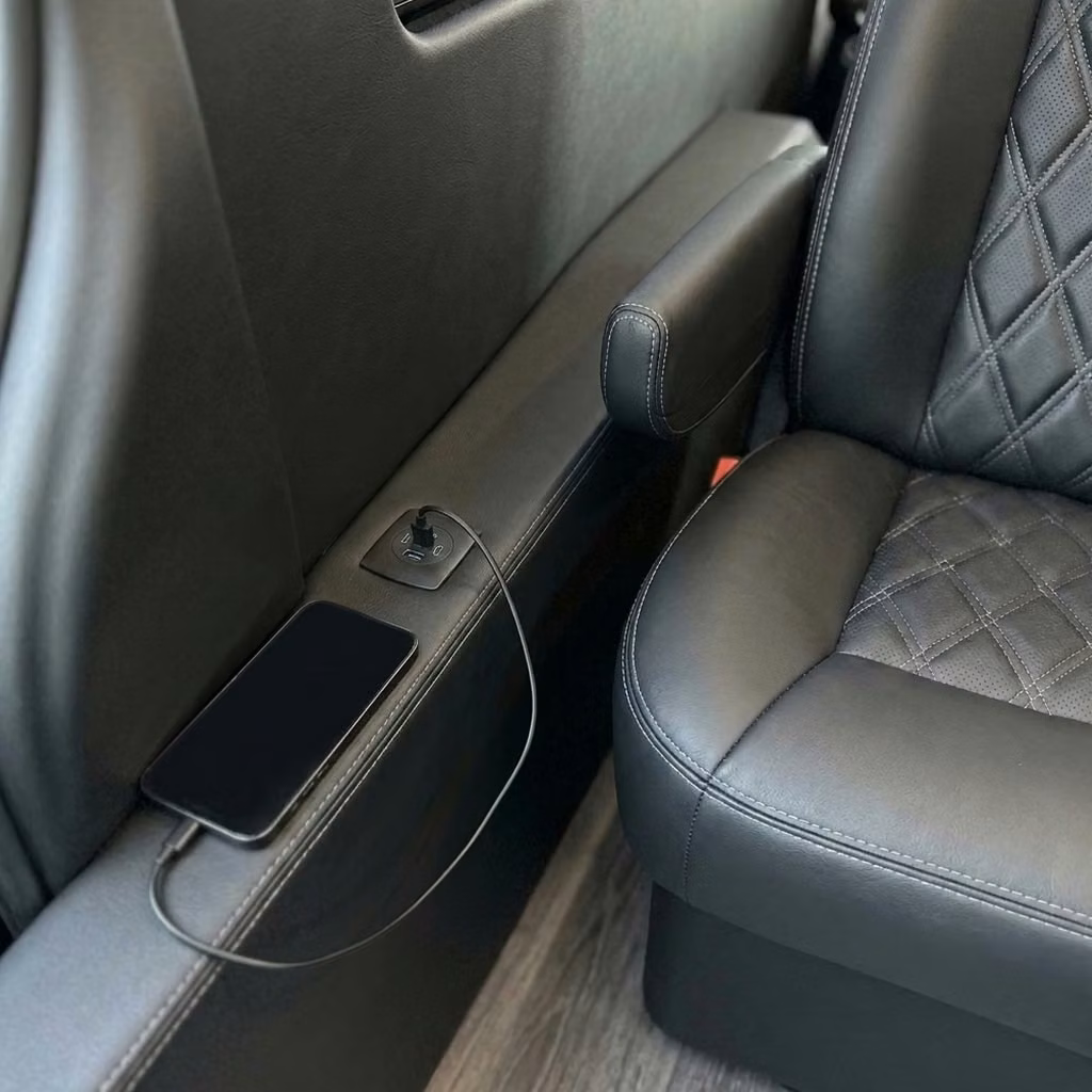 westfield sprinter van rental with driver usb charging