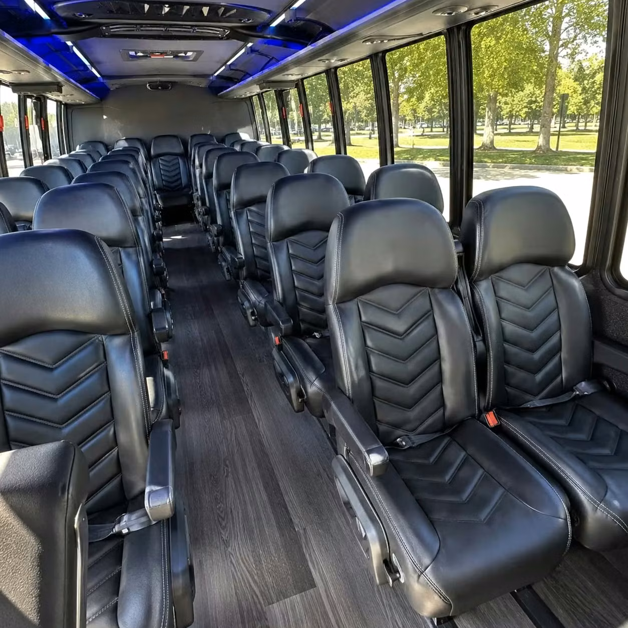 28 passenger minibus inside