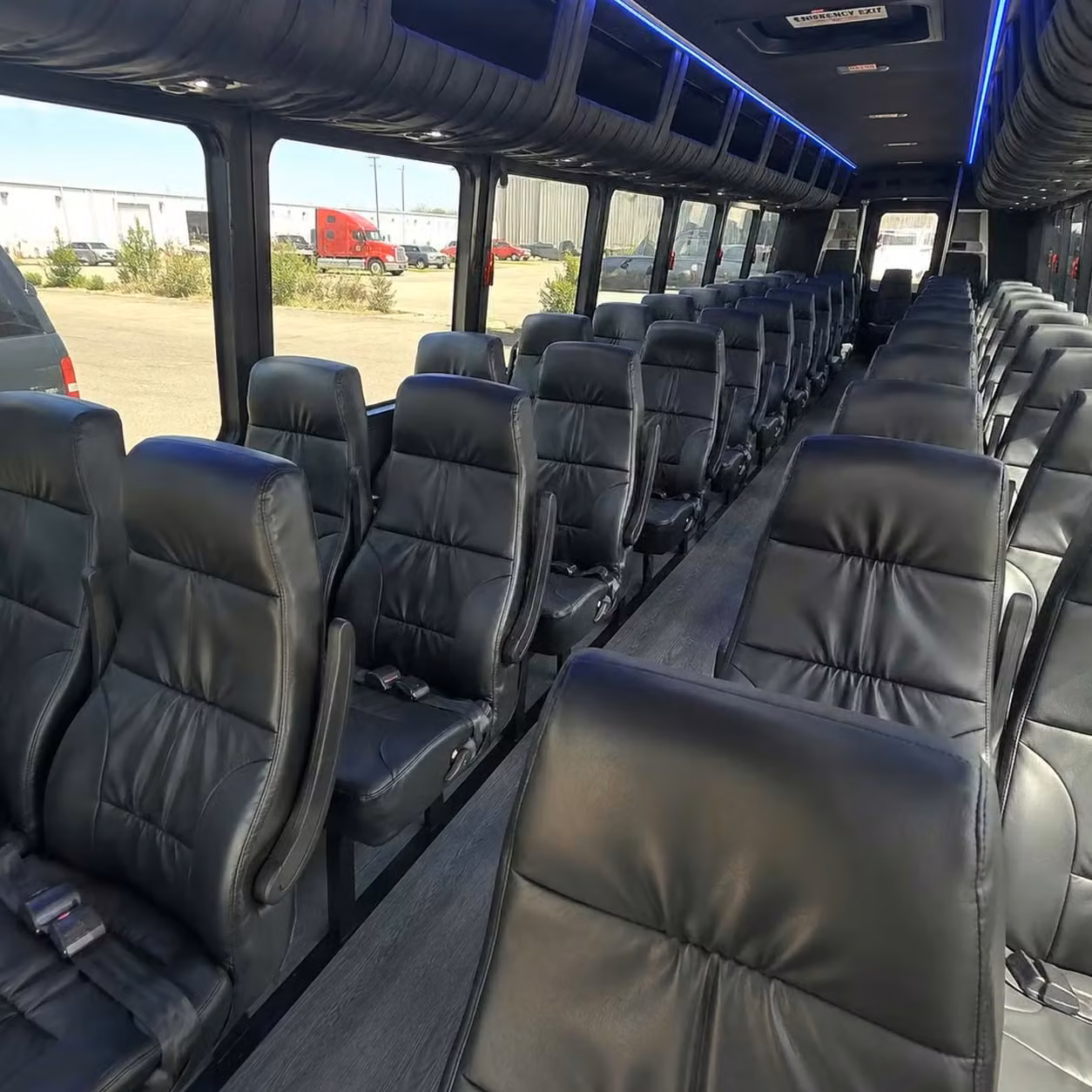 35 passenger minibus inside